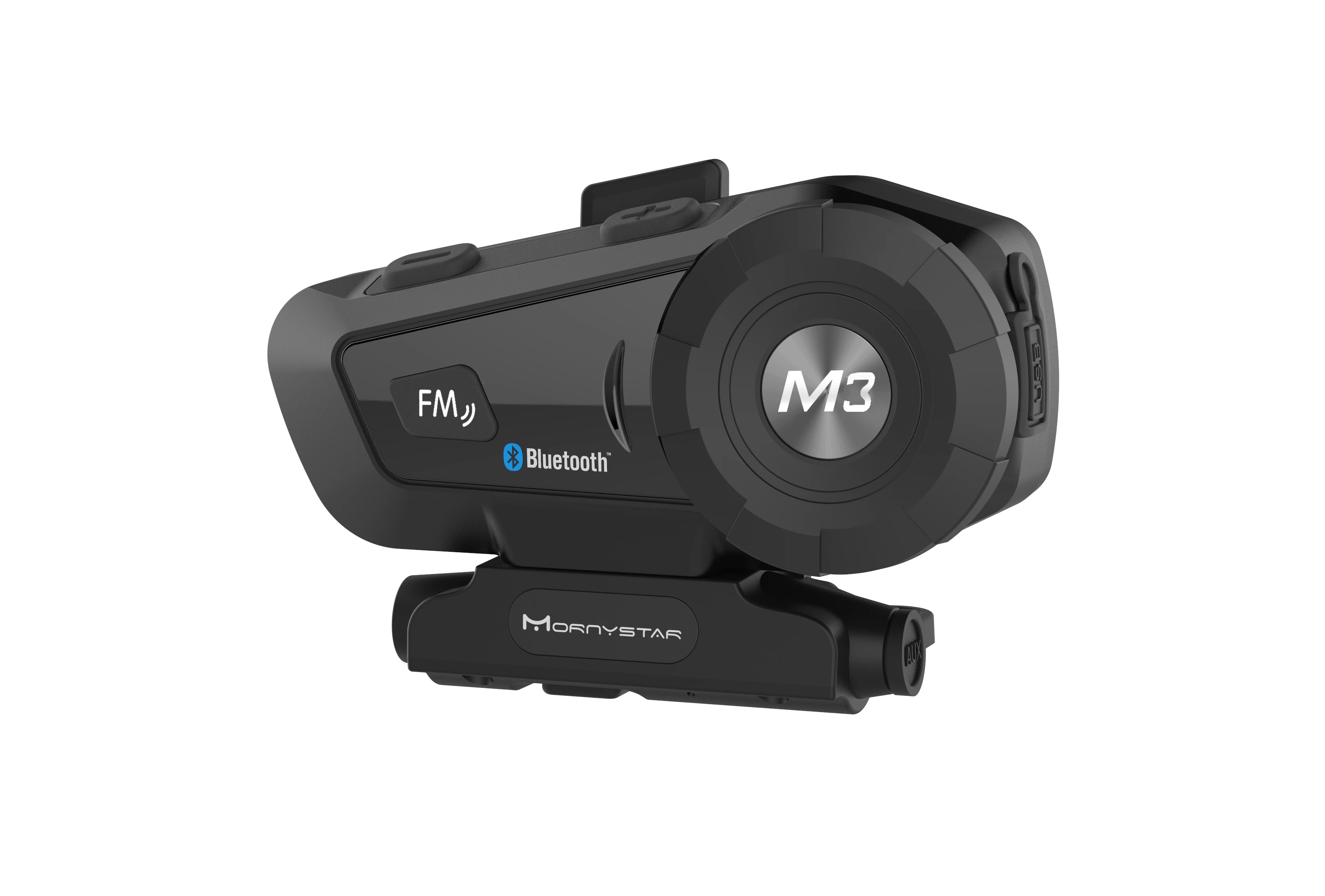 Bluetooth гарнитура для шлема мотоциклетная Mornystar M3 Plus многофункциональные