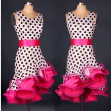 Free shipping S-XXL Latin dance dress clothing adult hot selling costume tango cha-cha dress competition professional dress