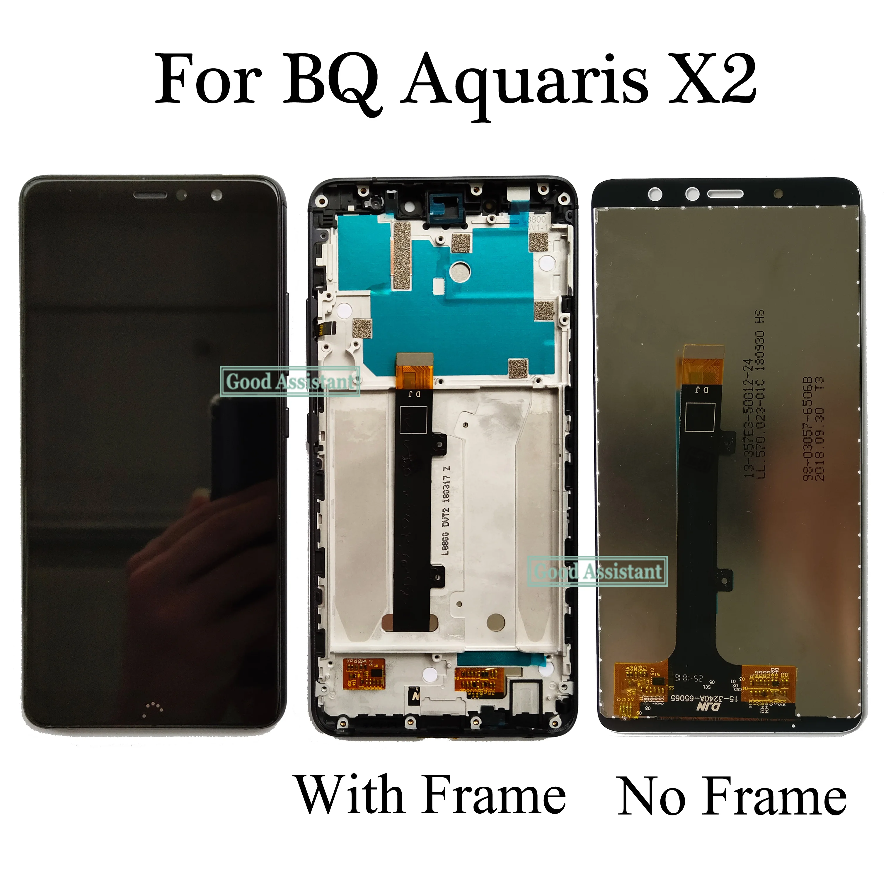 100% тестирование белый/черный 5 6 дюймов для BQ Aquaris X2 / Pro ЖК-дисплей дисплей +