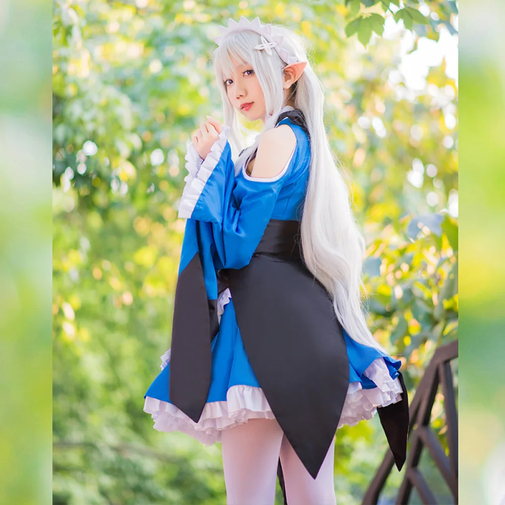 VEVEFHUANG Re Zero Kara Hajimeru Isekai Seikatsu Ram u RAM Remu REM парики для горничной фартук платье женщин