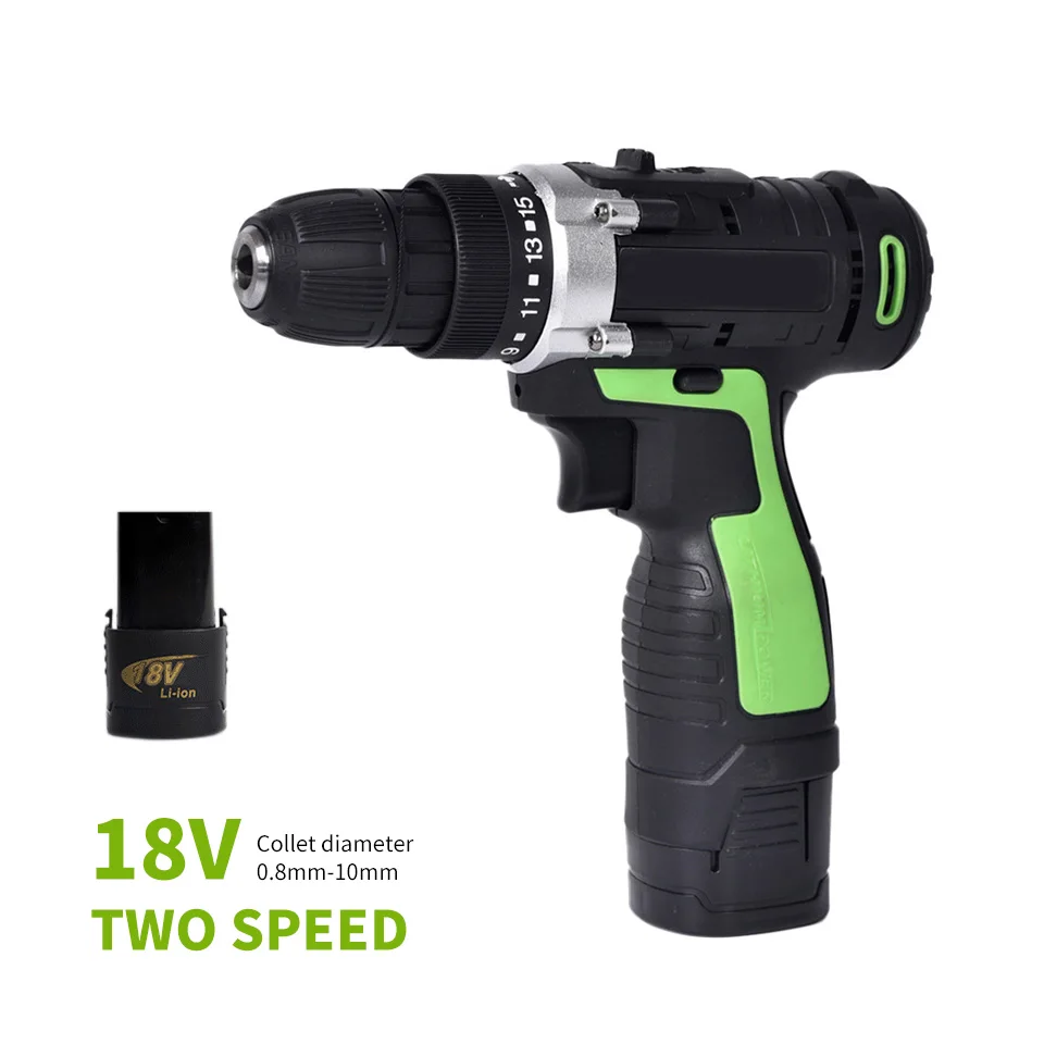 

18V Mini Electric Rotary Drill 2-Speed Wireless Power Driver Lithium-Ion Battery Home DIY Tool Parafusadeira Taladro Inalambrico