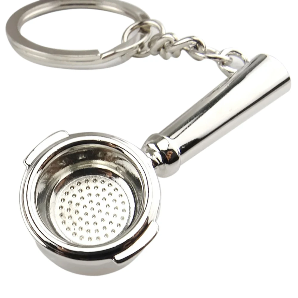 

Zinc Alloy Coffee Portafilter Pendant Fashion Key Chain Charm Coffee Series Keyrings Decoration Bag Car Pendants Key Chains