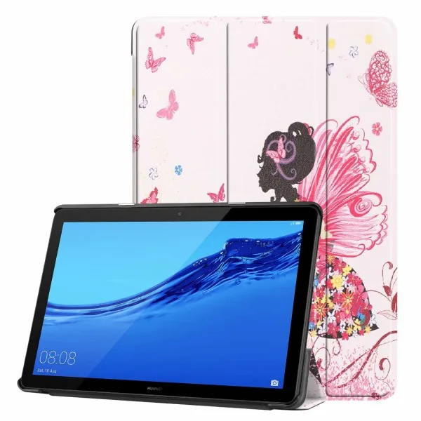 Чехол для huawei mediapad T5 10 AGS2-W09/L09/L03/W19 10," чехол для планшета из искусственной кожи для huawei mediapad T5 10 Чехол+ пленка+ ручка - Цвет: Style12