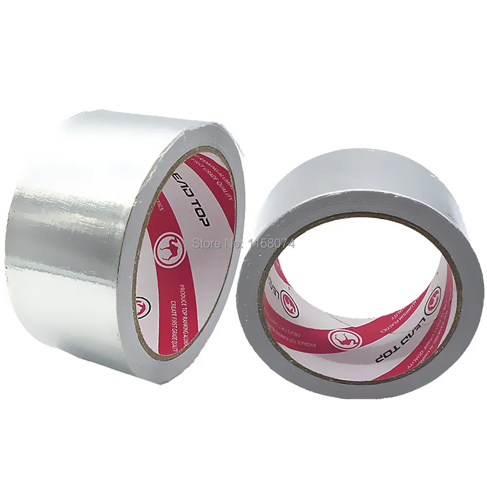 2pcs Aluminium Foil Tape Foil Adhesive Sealing Tape Heating Duct