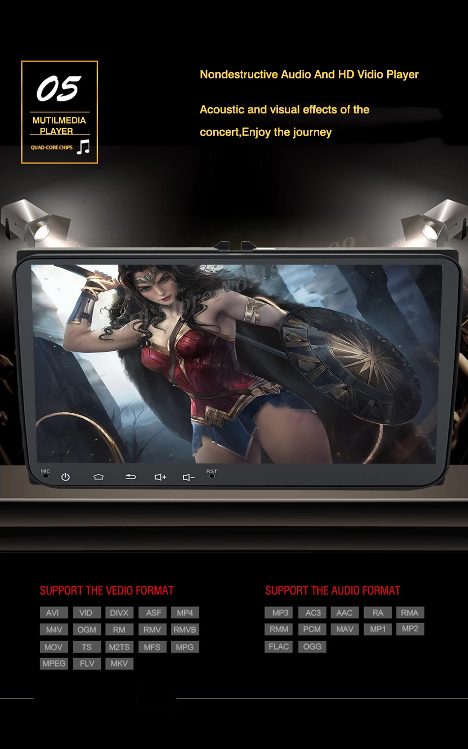Cheap Android 8.1 Car DVD Player GPS for VW T5 Transporter Multivan Touareg with wifi BT Stereo Radio 5