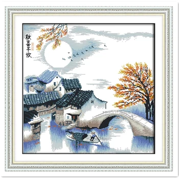 

Harvest In Autumn Home Decor Chinese Counted Cross Stitch Patterns Kit 11CT Printed On Canvas Needlework Embroidery Cross Set