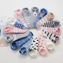 10 пара/лот Low Cut Ped носок прекрасные мягкие для женщин обувь для девочек милые 3D мультфильм животных хлопковые теплые носки лодыжки Horsiery
