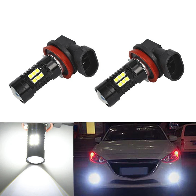 

2X H11 H8 LED Car Lights LED Bulbs DRL Fog Light Driving Lamp For mazda 3 5 6 xc-5 cx-7 axela atenza