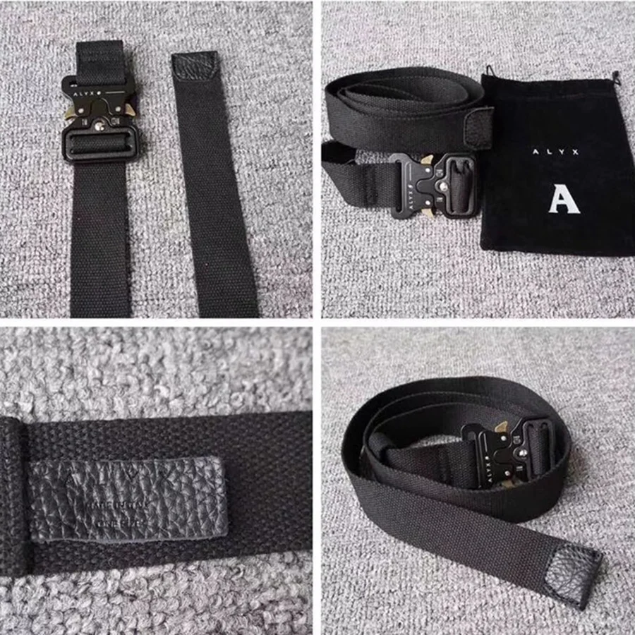 

ALYX Belt Rollercoaster Metal button canvas Fashion street wear safety ALYX belt