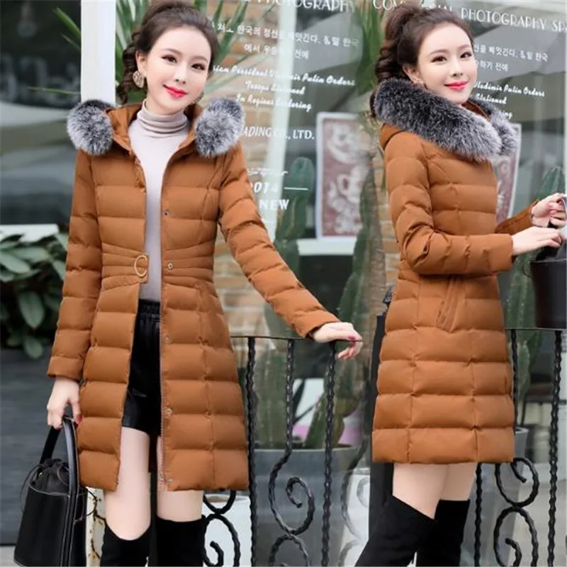 Coton Élégant Outwear Manteau À Qualité 1 Hiver 2 4 Nouveau Fourrure Mode Haute Capuchon Parka Col Femmes 5 De Longue Chaud Mince Femme 2018 Grand 3 Veste q1fwn7wv