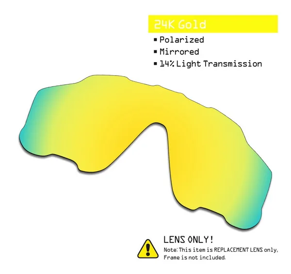 SmartVLT поляризованные Сменные линзы для солнцезащитных очков Окли Jawbreaker-несколько вариантов - Цвет линз: 24K Gold-ShieldCoat