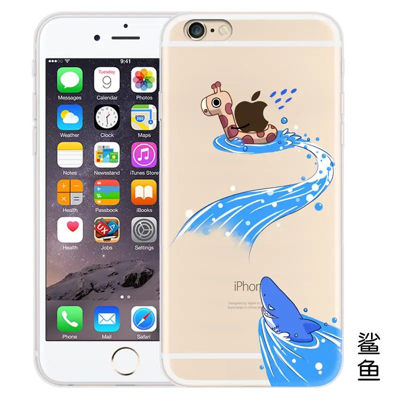Прекрасный Свинья Кошка Собака Животное Печать Крышка Случая Для iphone 6 s плюс