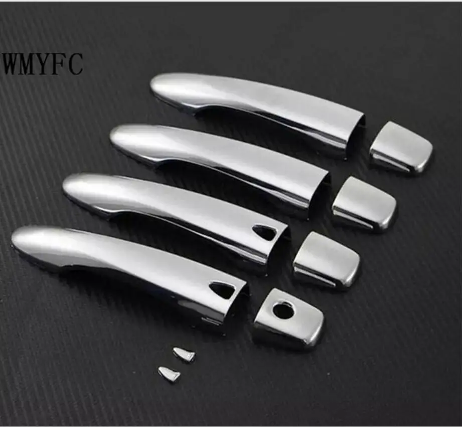 High quality ABS Chrome Car Side Door Handle Cover Trim With SMART