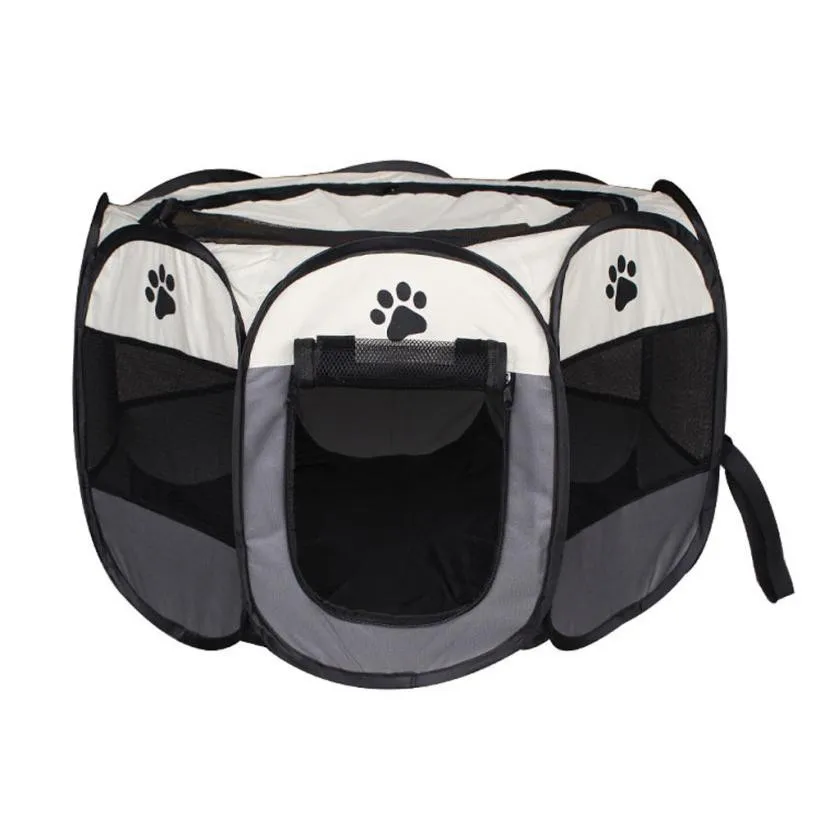 

Pet Dog Tent Outdoor Fence Portable Cat Dog Foldable Pop Up Camping Tent