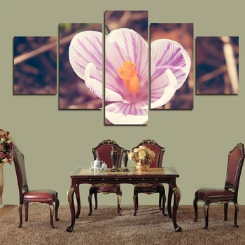 

Cuadros Wall Art 5 Pcs Flower Wall Paintings Unique Modern Art Living Room Decor Canvas Gift Picture Set No Frames