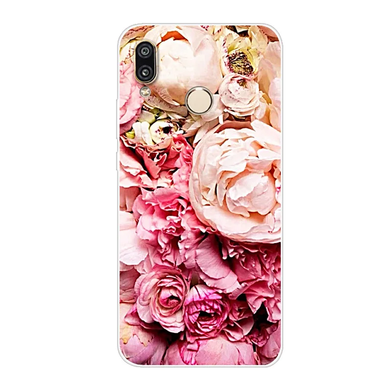 Чехол для телефона huawei P20 P10 P9 Lite 8 2017 мягкого силикона милый кот окрашенные задняя