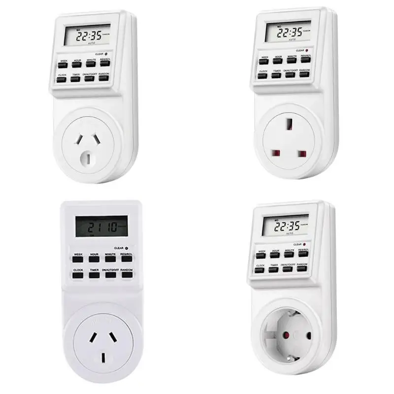 

Digitale Timer Switch Programmabile Socket 12/24Hours Include EU US UK AU Plug Cooking Baking Kit Daily Reminder Kitchen Tool