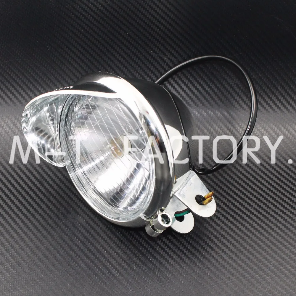 Cromado para Motocicleta Par de Farol de Milha Dc12v para Motocicletas Lâmpada Universal 4 motocicleta, lâmpada universal dc12v para motocicletas