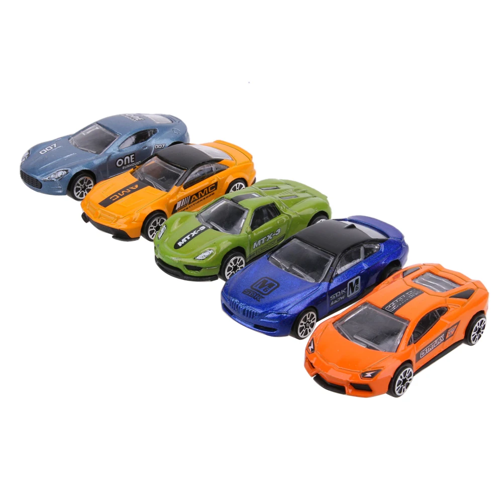 5pcs set 1 64 Scale Alloy Racing Car Models Kids Diecast Metal Car Children Car font