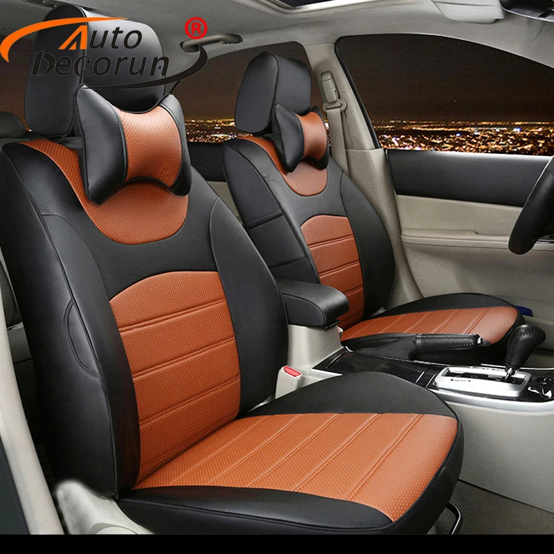 Autodecorun Custom Fit Perforated Leatherette Automobiles Seat Autodecorun Custom Fit Perforated Leatherette Automobiles Seat Covers Set For Ford Focus 2 Car Cushion Supports Accessories