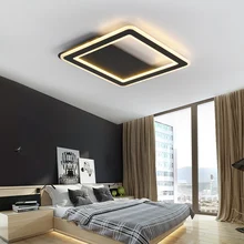 Squar Black/White Minimalist Modern led Ceiling Lights For Living room Bedroom led lamp home light Ceiling Lamp light fixtures bwart new arrival black white minimalist led ceiling light for living study room bedroom aluminum modern led ceiling lamp