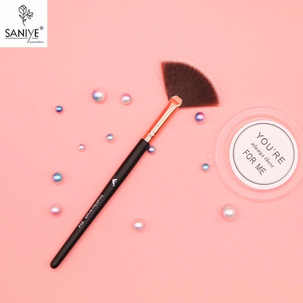 

SANIYE Small Fan Brush Powder Foundation Pro Blush Brush Makeup Face Cosmetic Brush brochas maquillaje A014
