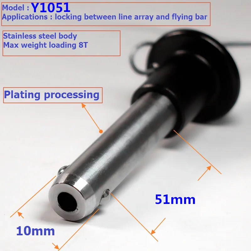 Finlemho Excellent Speakers Pin 10x51mm Y1051 For DJ Speaker PA Line Array Speakers System Stage Equipment Professional Audio Finlemho Excellent Speakers Pin 10x51mm Y1051 For DJ Speaker PA Line Array Speakers System Stage Equipment Professional Audio
