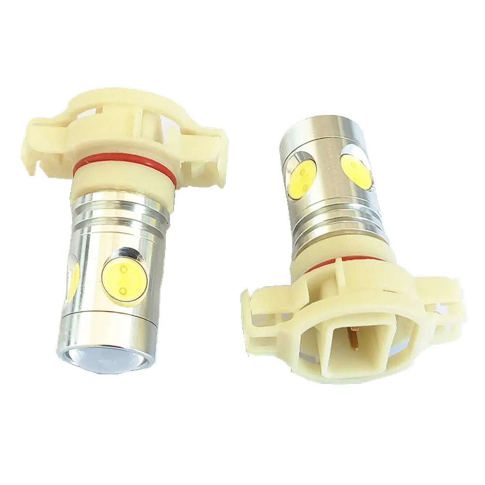 8pcs/lot 5202 LED Bulbs H16 2504 PS24W LED Light Bulbs White/ Yellow