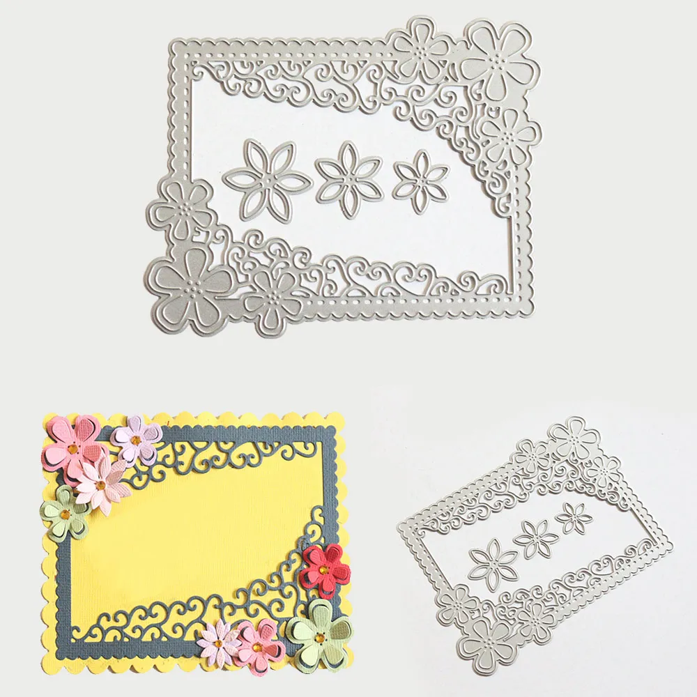 4 Type Dies Stencil Cutting Scrapbook Paper Cards Embossing Die Cut