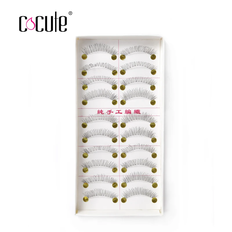 

10 Pairs/lot Long & Soft Handmade Fake Eye Lash Extensions Natural Full Strip Lashes Natural False Eyelash Makeup Tool