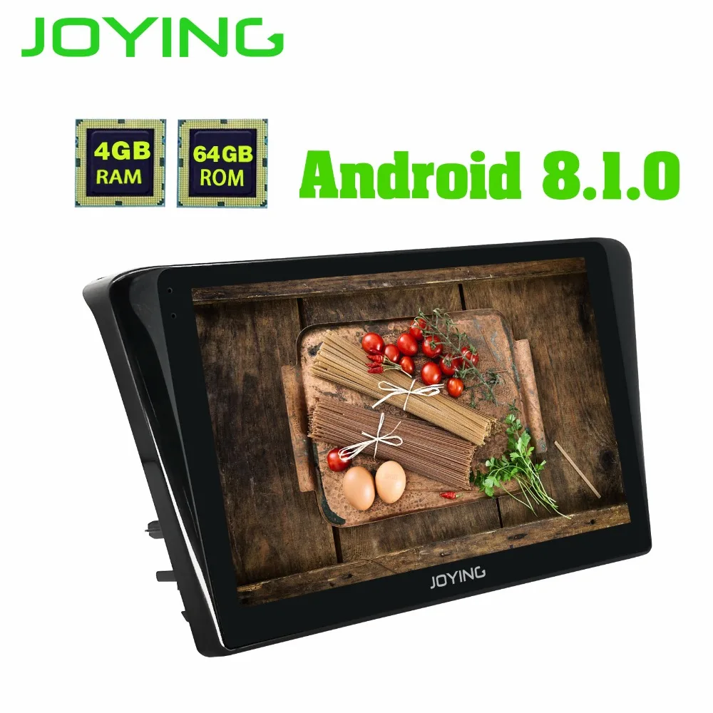 Discount JOYING 10.1" IPS Screen Octa Core Android 8.0 GPS Navigation Car Stereo Multimedia Player Radio Head unit for Peugeot 408 2014+ 4