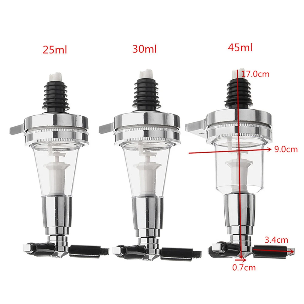 25 мл/30 мл/45 мл портативное Быстрое измерение спирта измерительный дозатор коктейлей прибор для домашнего бара бутылочный носик инструменты