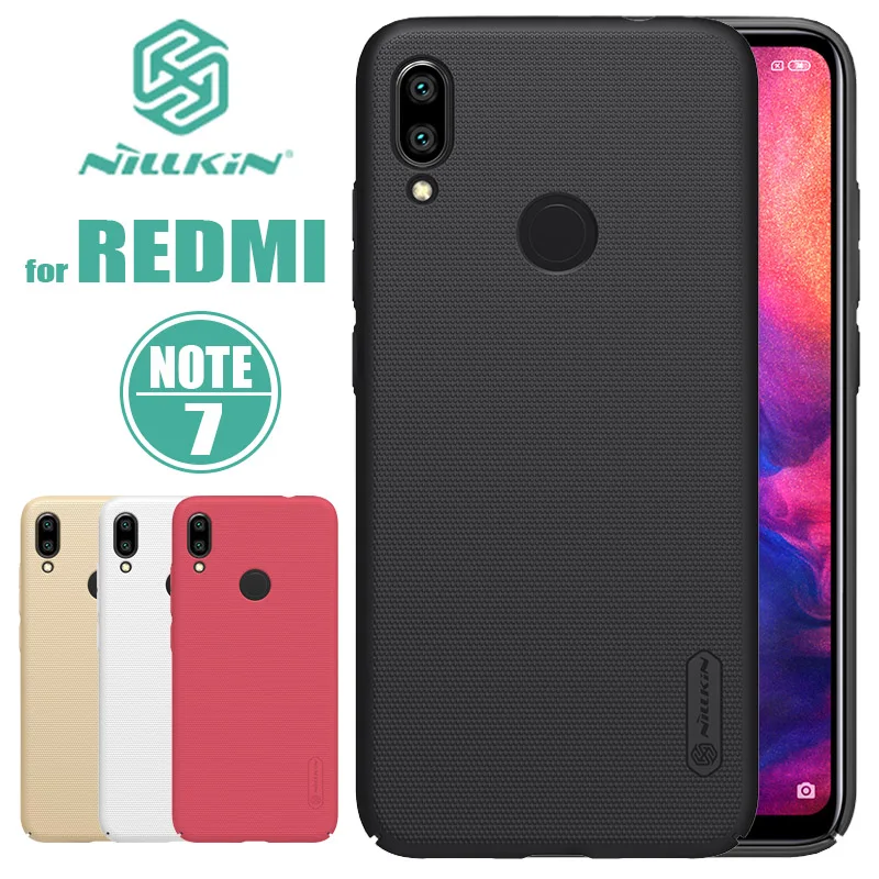 Чехол для Xiaomi Redmi Note 7 Nillkin Super Frosted Shield Note7 жесткий чехол-накладка из поликарбоната