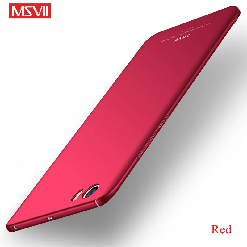 Xiaomi mi 5 Чехол Msvii кольцо матовый чехол для Xiaomi mi 5 mi 5S mi 5x чехол Xio mi 5X mi A1 чехол для Xiaomi mi A1 5X mi 5 s Чехол s - Цвет: Red