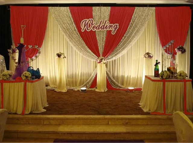 3x6mtr New Stage Background Wedding Props Background Custom Design