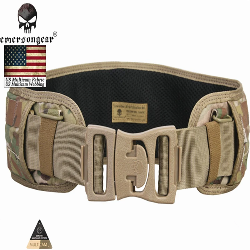 

NEW EMERSONGEAR Molle Belt Tactical Airsoft Paintball Combat Molle Belt LBT1647B Style Padded Waist Belt Multicam Black EM9012