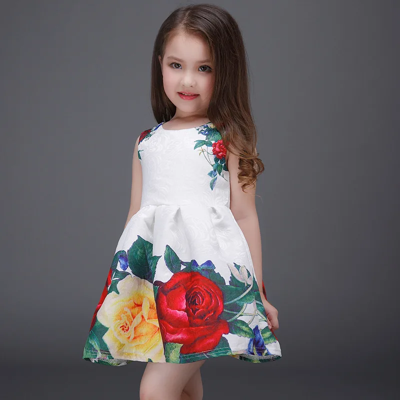 2017 Summer Children Girls Dresses Lovely Baby Girls A Line Dress Baby