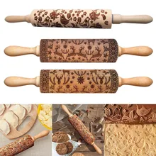 1 шт. деревянная Скалка Для выбивания выпечки рождественского лося печенье лапша бисквит Фондант HTQ99
