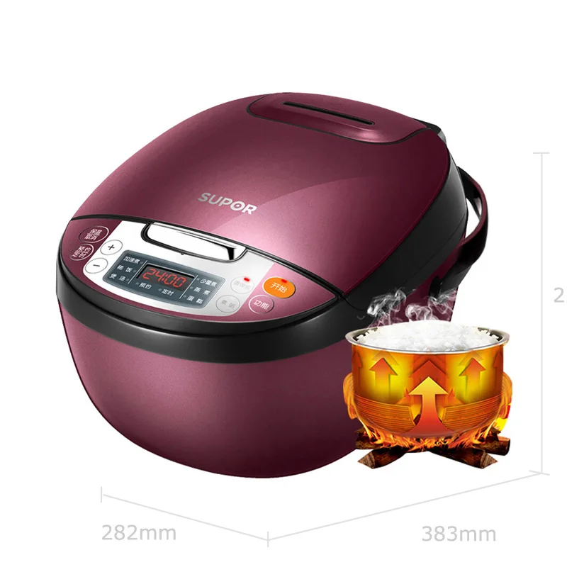 

Intelligent IH Heaating 4L Reservation Timing Electric Rice Cooker Suitable 5-6 People Multifunctional Cake Rice Cooking Machine