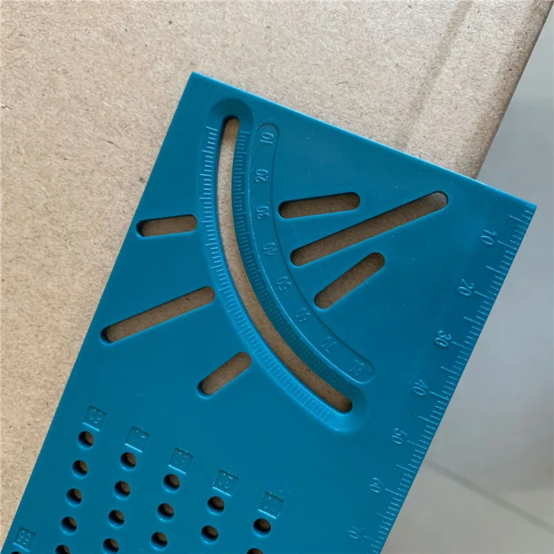 Деревообработка 3D Mitre углоизмерительный линейка 45/90 градусов квадратная единица измерения инструмент с манометром ручка домашнего ручного инструмента наборы