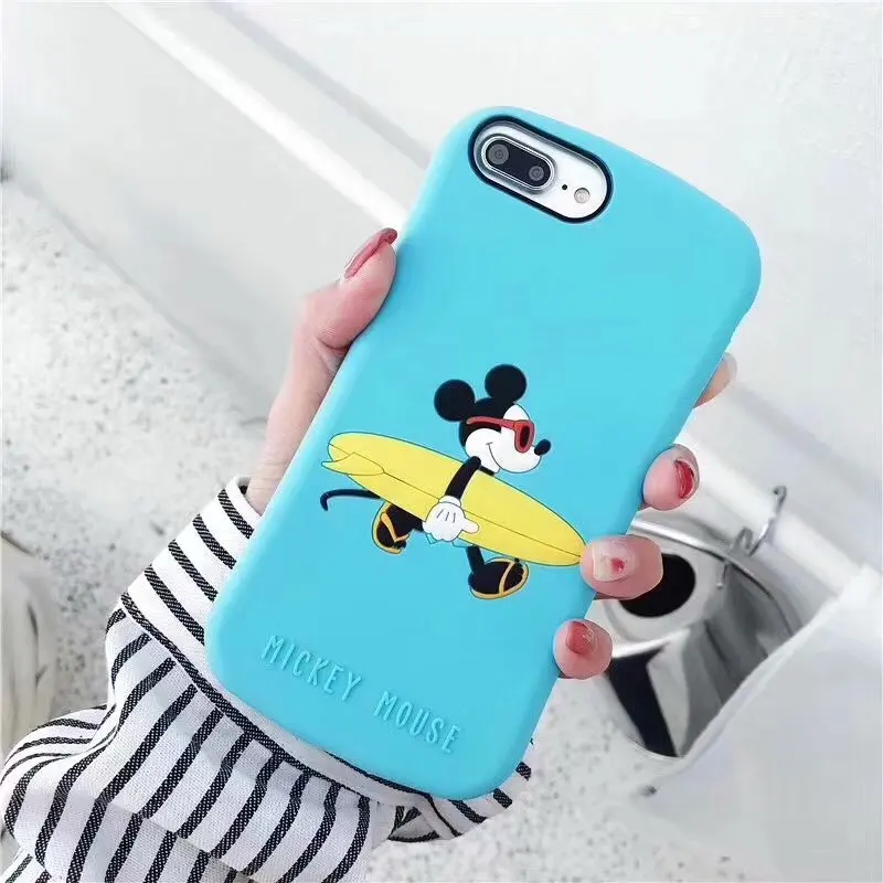 NEW 3D Cartoon sexy Minnie Mickey Mouse Soft silicon Case for iPhone X 7 8 Plus soft Cases For 6s Covers Capa |