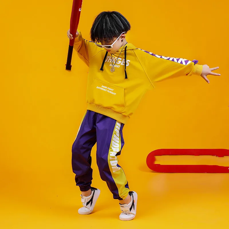 Kids Letter Hoodie Tops cotton children sport suits Dance Costumes for Girls Teenage Girl Hip Hop Clothing 10 12 14 16 18 Years (2)