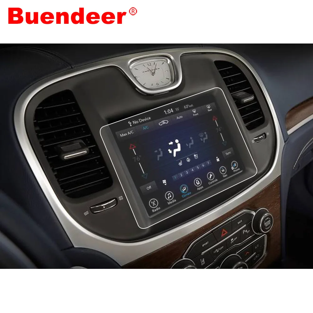 Buendeer автомобильный экран протектор для 8,4 дюймов Chrysler 300 300C 300S TOURING L LIMITED 2011- сенсорный экран Закаленное стекло пленка
