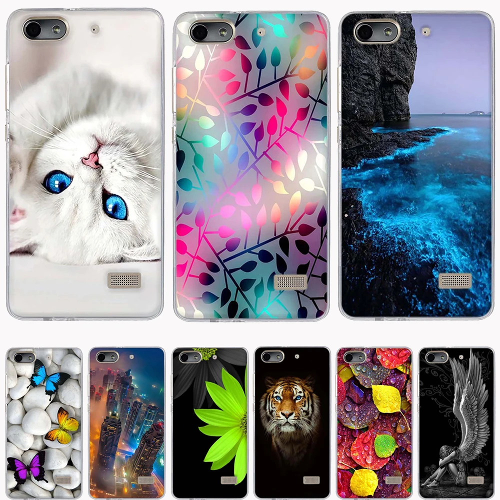 

Soft TPU Case For Huawei Honor 4C Case Silicone Cover for Huawei Honor 4C Cover thin Cat bag for huawei G Play Mini Case Cover