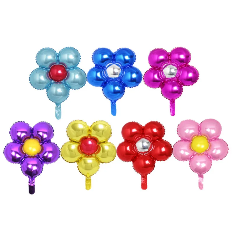 

Free shipping flowers aluminum balloons birthday toys for children under the age of party balloons decorated