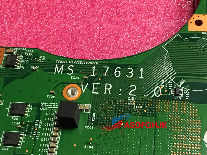 الأصلي ل ميديون Erazer X7829 اللوحة المحمول GT70 اللوحة MS-1763 MS-17631 REV 2.0 اختبار موافق