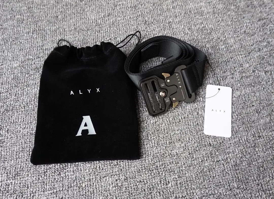 

ALYX Belt Safety Metal Buckle Belt Smooth Material Function 128cm ALYX Waist Belt Kanye West Heron Preston ALYX Belt