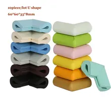 10 шт./лот, стеклянный стол, защита углов, защита для детей, защита кромок, защита для детской мебели, Защита краев и углов с лентой 3м