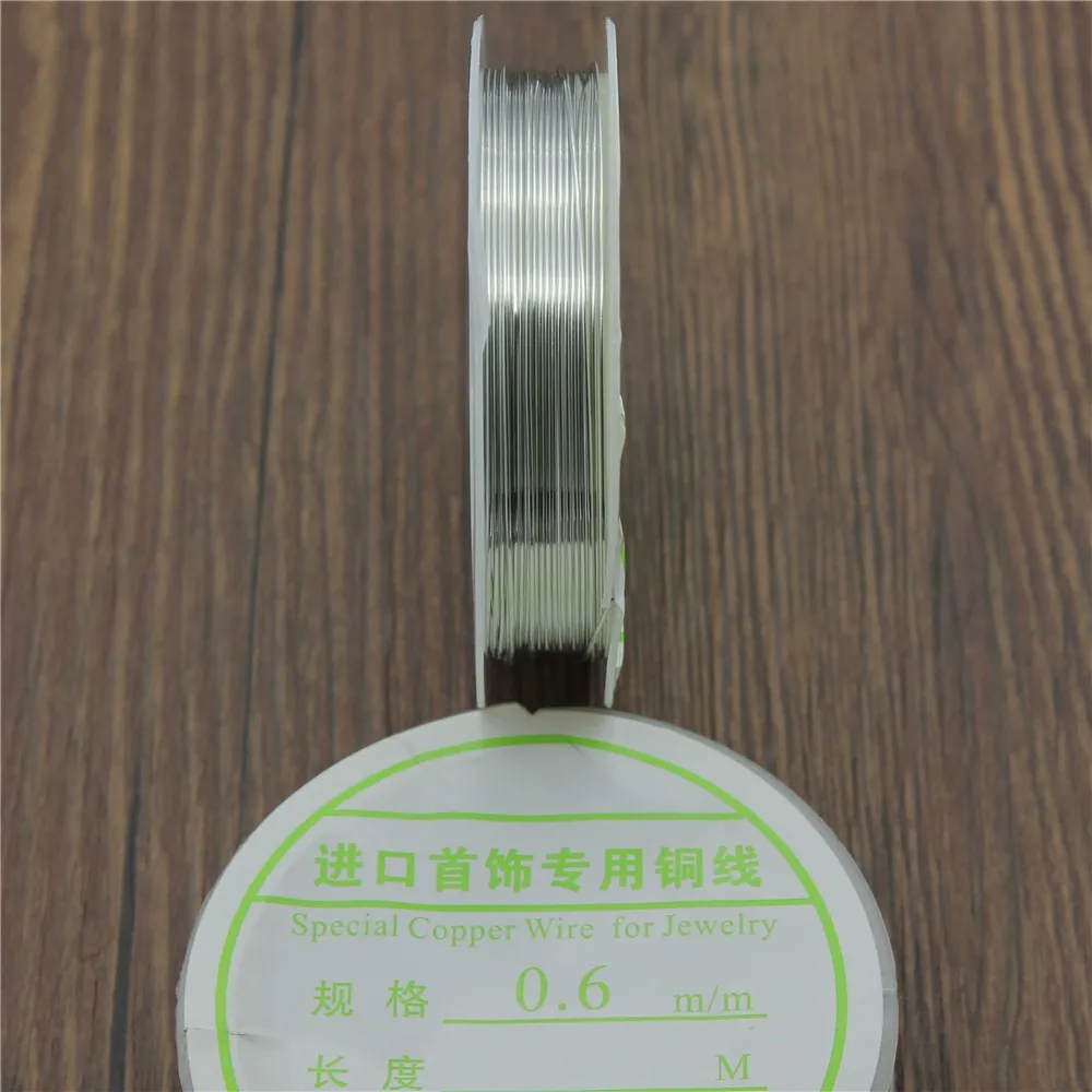 

3 Colors 0.6mm 0.5mm 0.4mm Copper Wire Beading Cord Findings For DIY Jewelry Making 10m 8m 7m