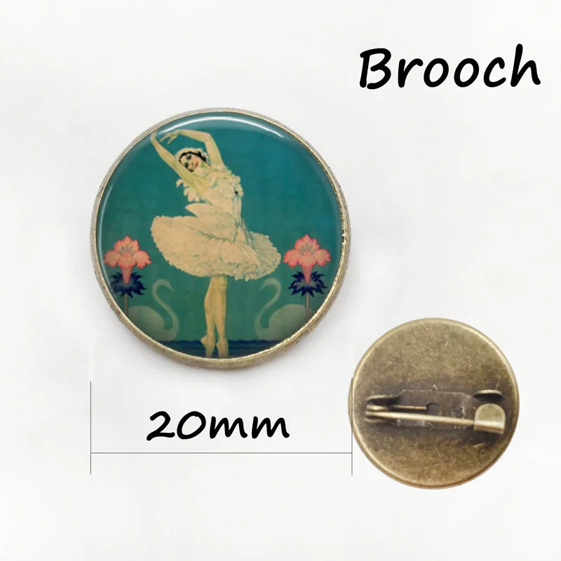 Christmas gift for girl Ballet Dancer Swan Lake Art Deco Ballerina jewelry New Year gift Vintage brooches
